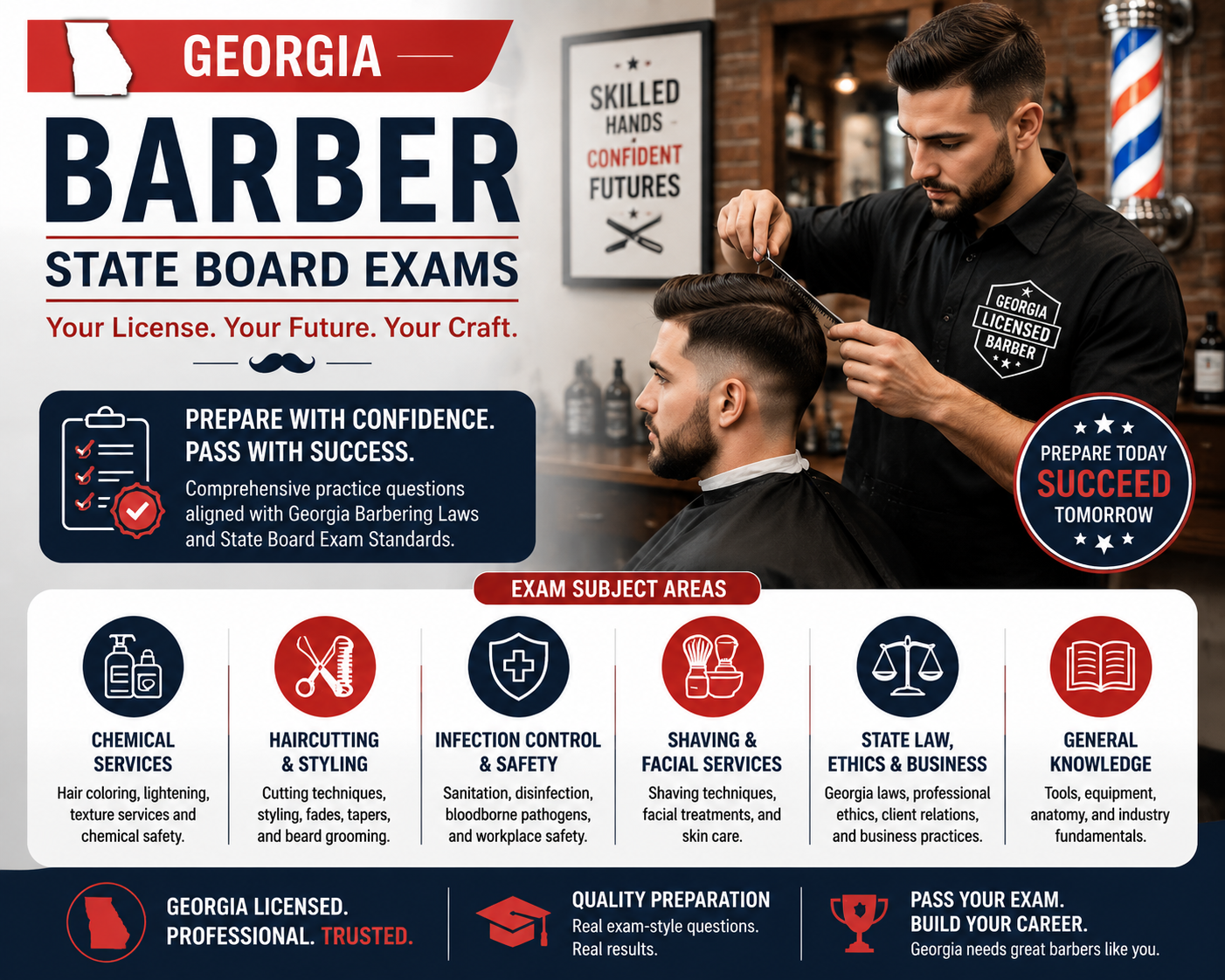 Barber State Board Exams (Geogia)