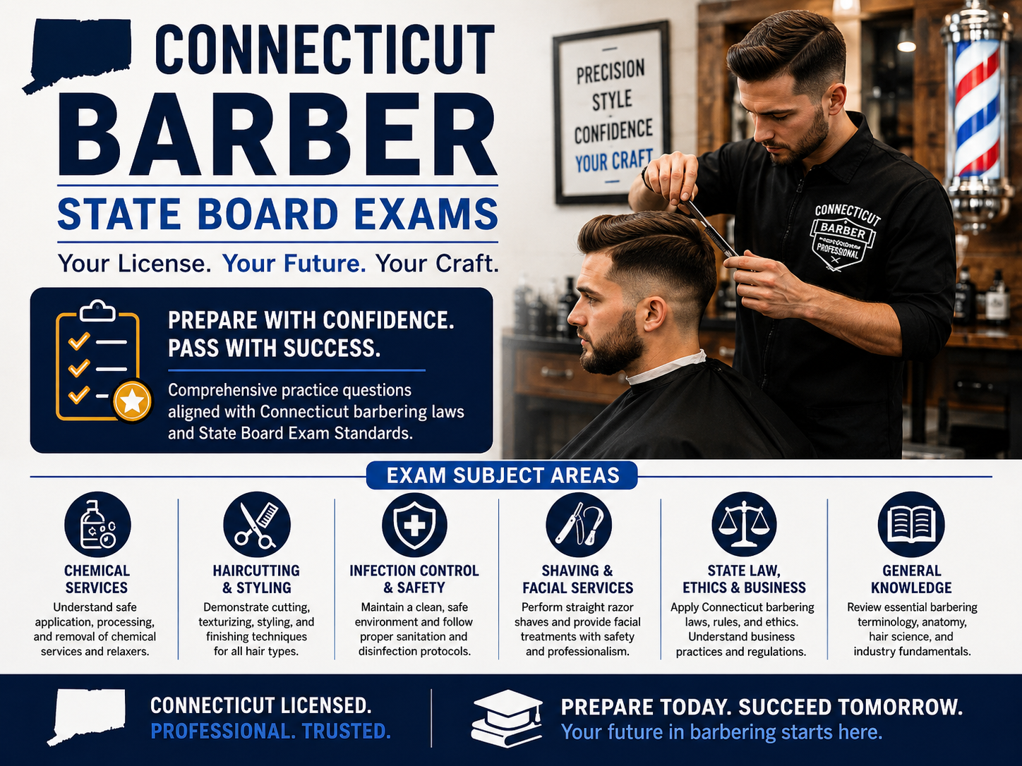 Barber State Board Exams (Connecticut)