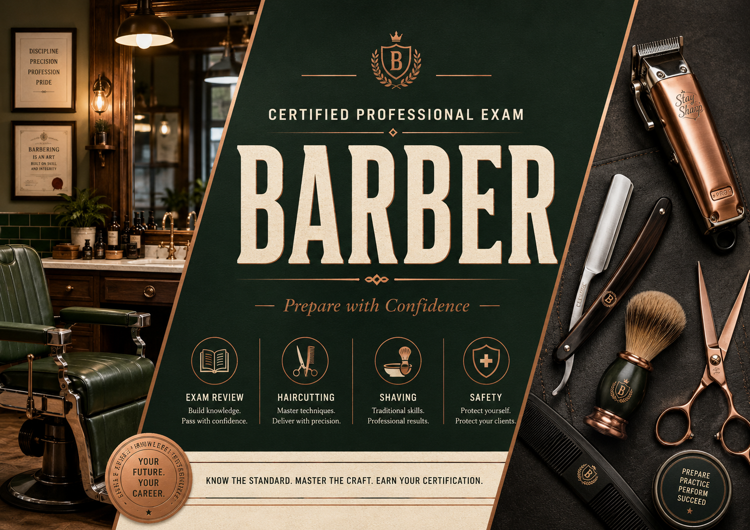 Barber State Board Exam - U.S New Hampshire