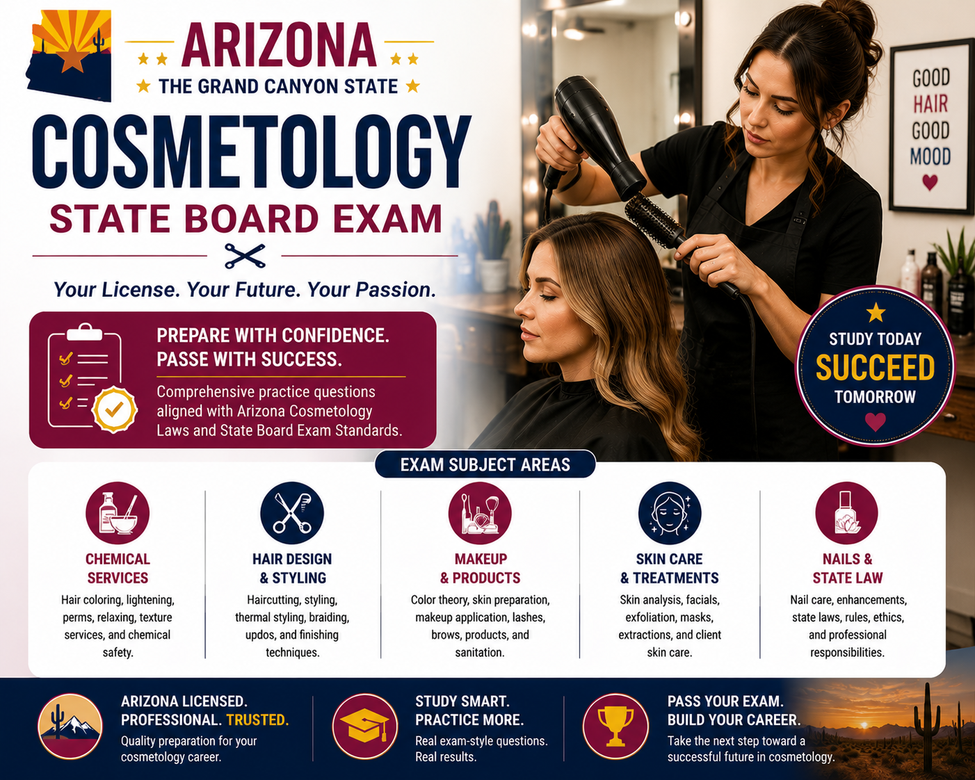 Cosmetology State Board Exam – U.S. Arizona