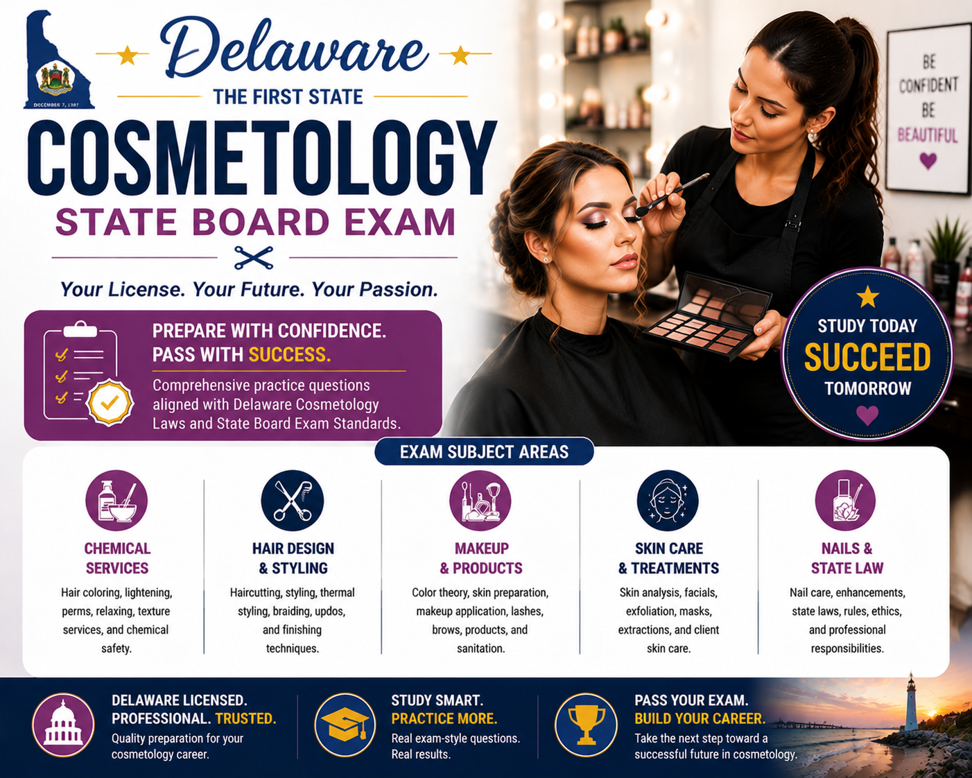Cosmetology State Board Exam – U.S. Delaware