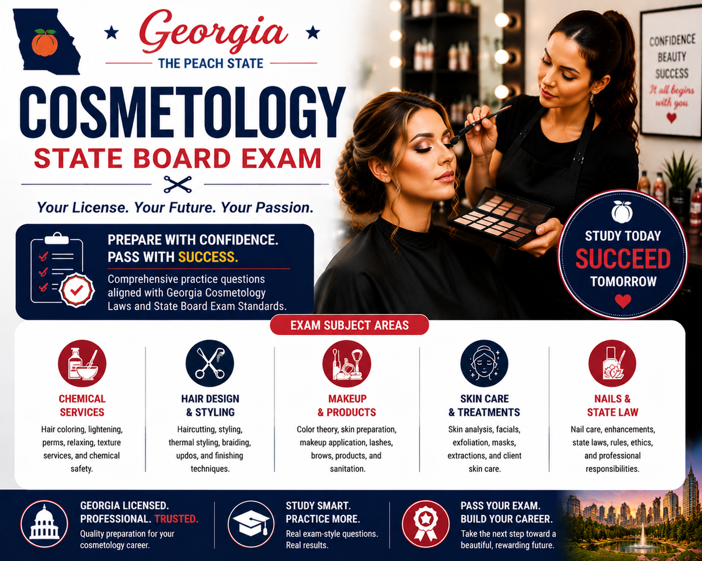 Cosmetology State Board Exam – U.S. Georgia