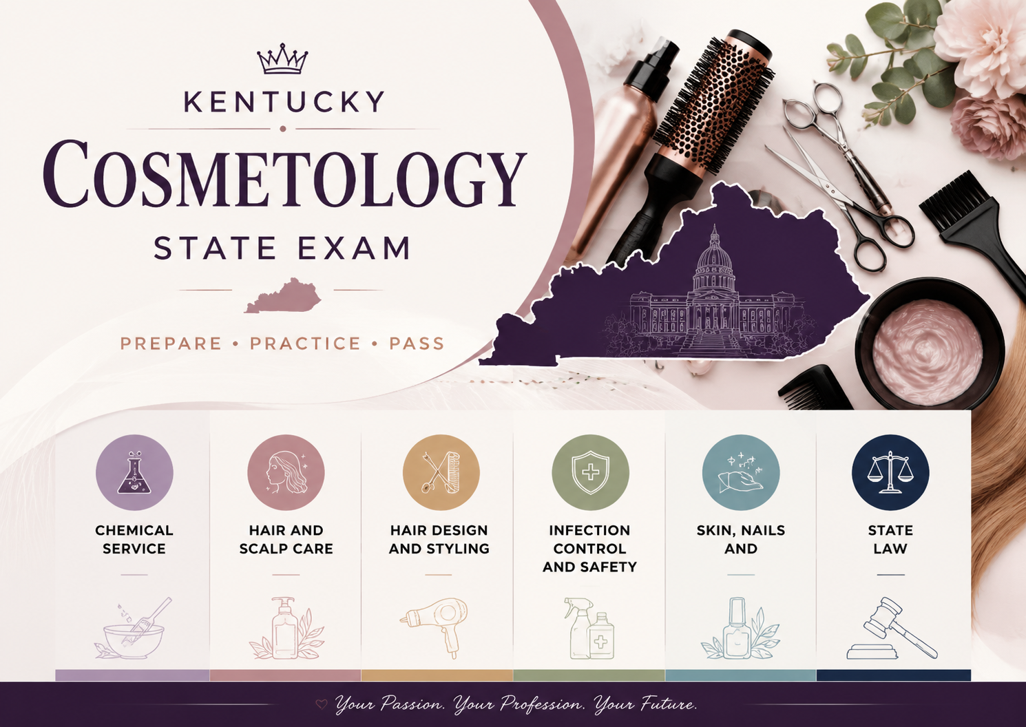 Cosmetology State Board Exam-U.S kentucky