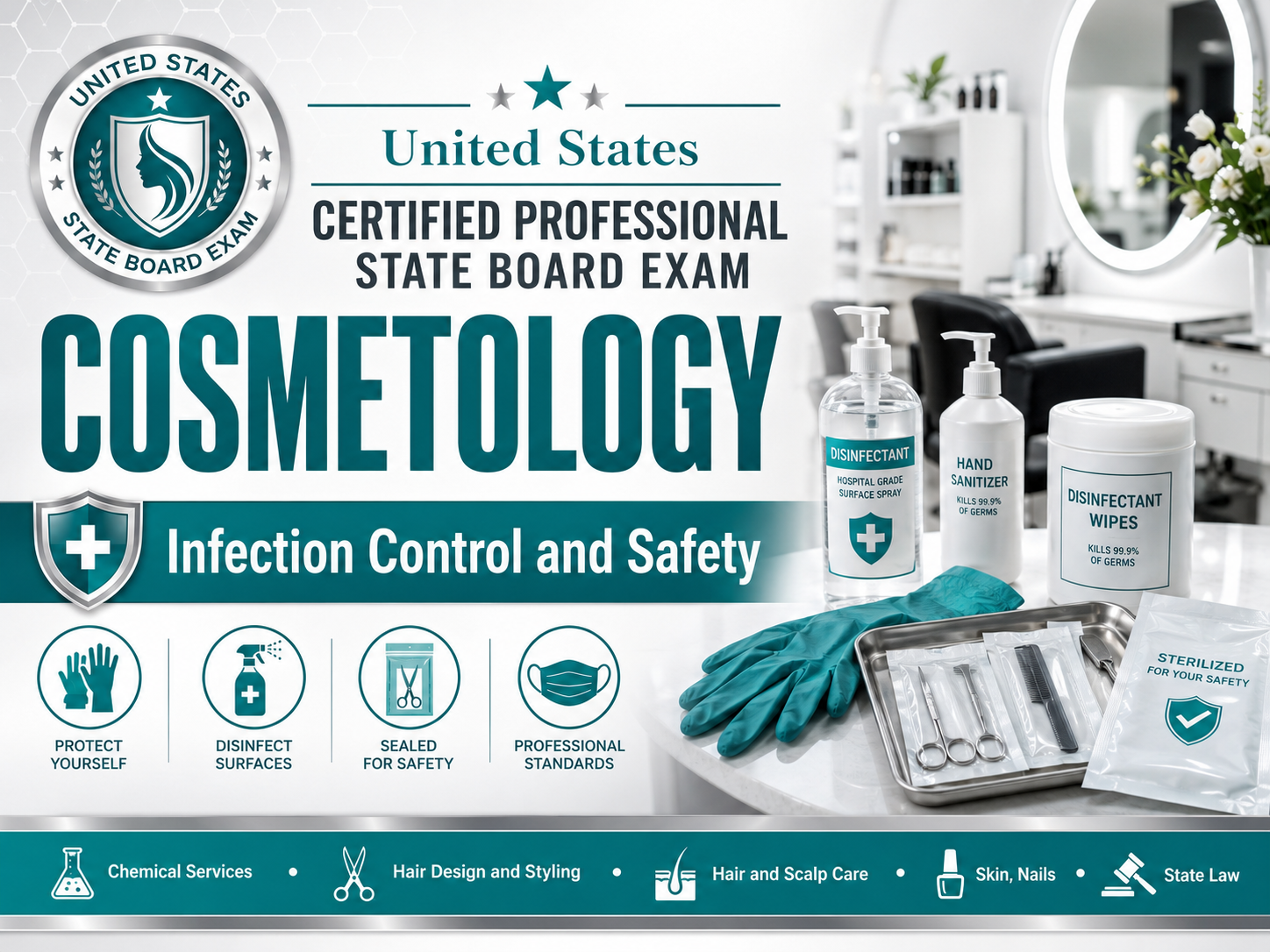 Cosmetology State Board Exam - U.S New Jersey