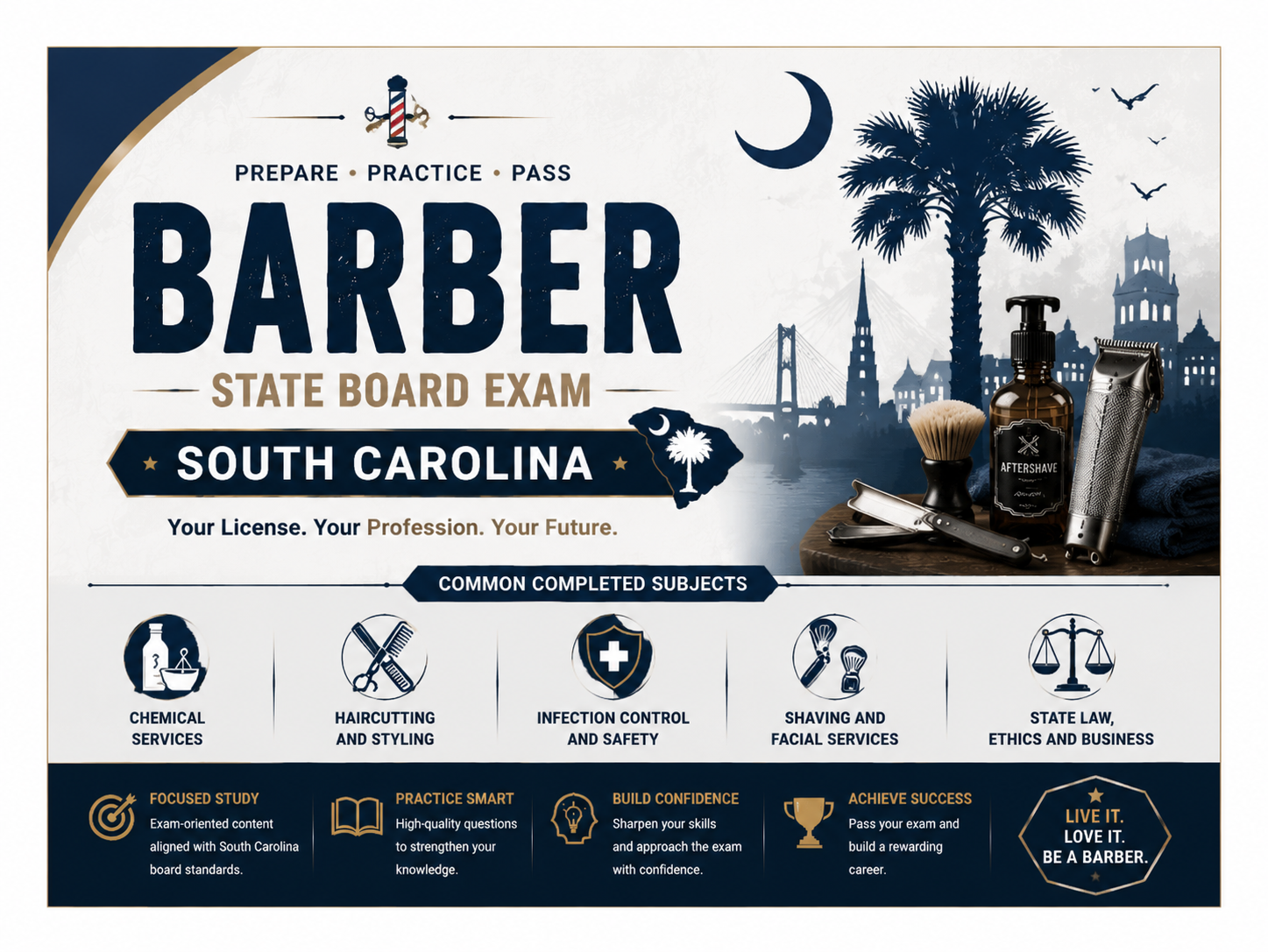 Barber State Board Exam - South Carolina