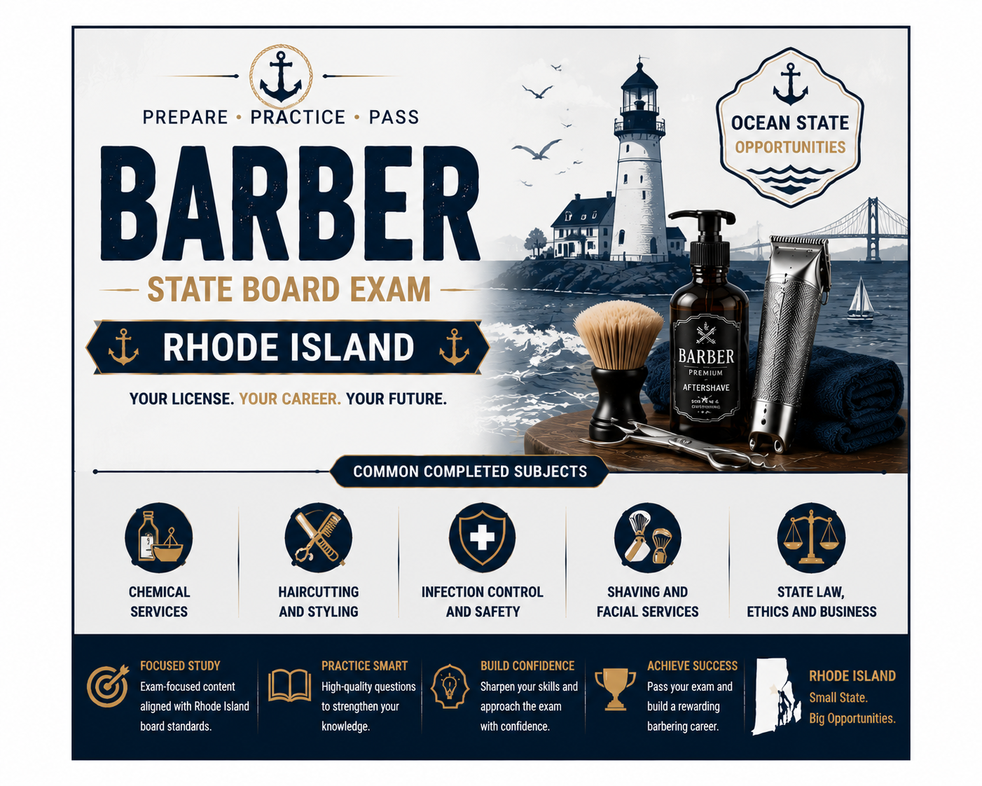 Barber State Board Exam - Rhode Island