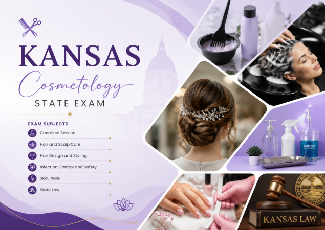 Cosmetology State Board Exam-U.S kansas