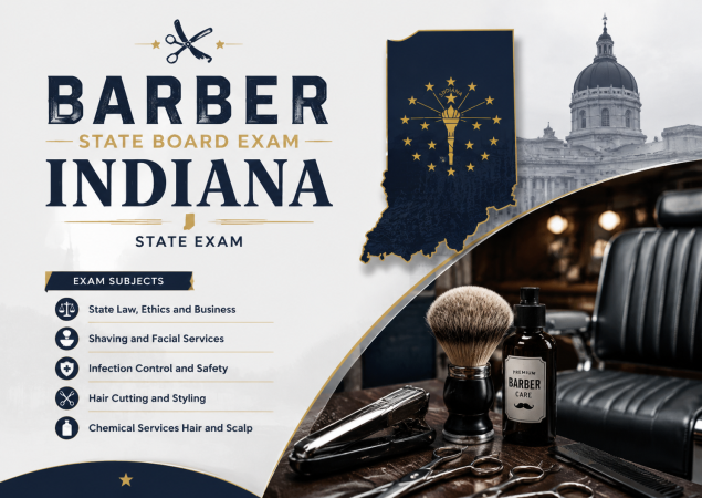 Barber State Board Exams-U.S indiana