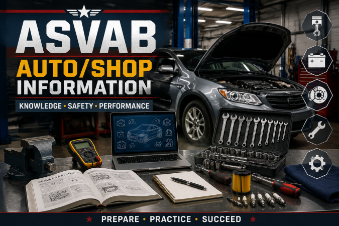 Armed Services Vocational Aptitude Battery ( ASVAB ) Exam - U.S  Auto and Shop Information