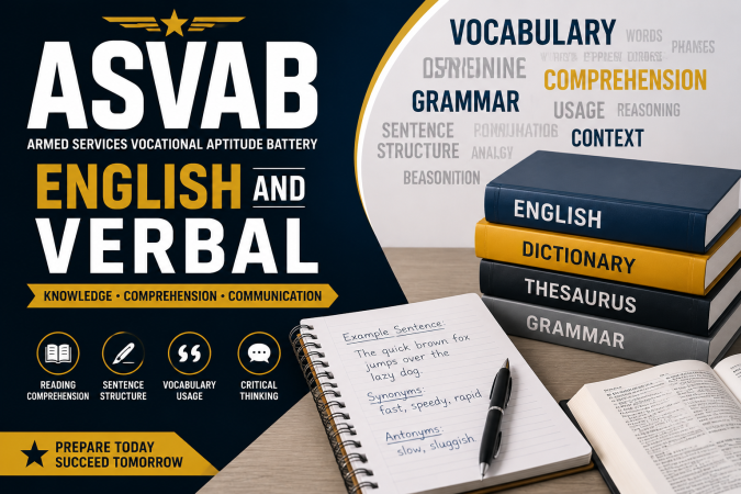 Armed Services Vocational Aptitude Battery ( ASVAB ) Exam - U.S   English and Verbal