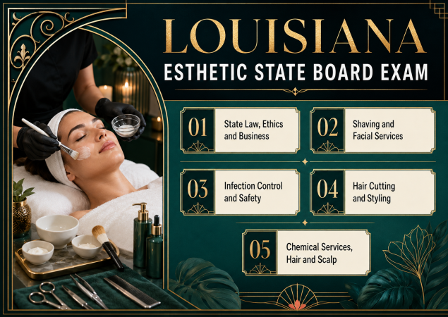 Esthetic State  Board Exams-U.S louisiana