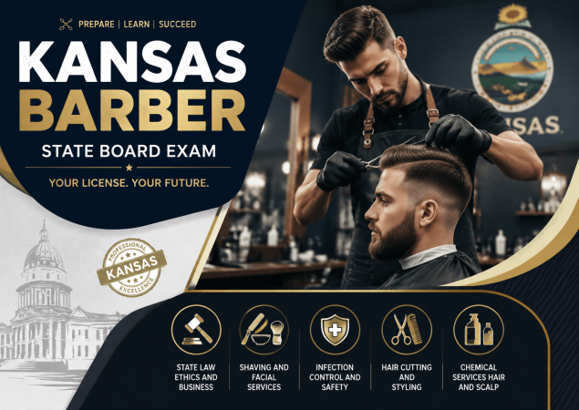 Barber State Board Exams-U.S kansas