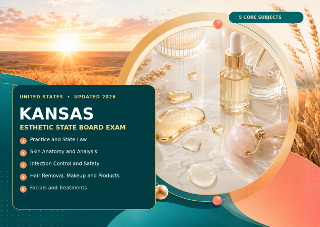 Esthetic State Board Exams-U.S kansas