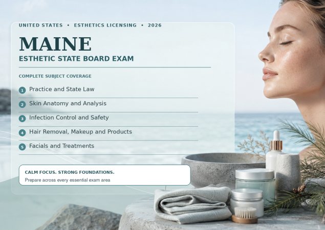 Esthetic State Board Exams-U.S maine