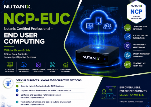 Nutanix Certified Professional - End User Computing (NCP-EUC)