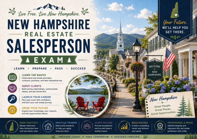 U.S. New Hampshire Real Estate Salesperson Exam