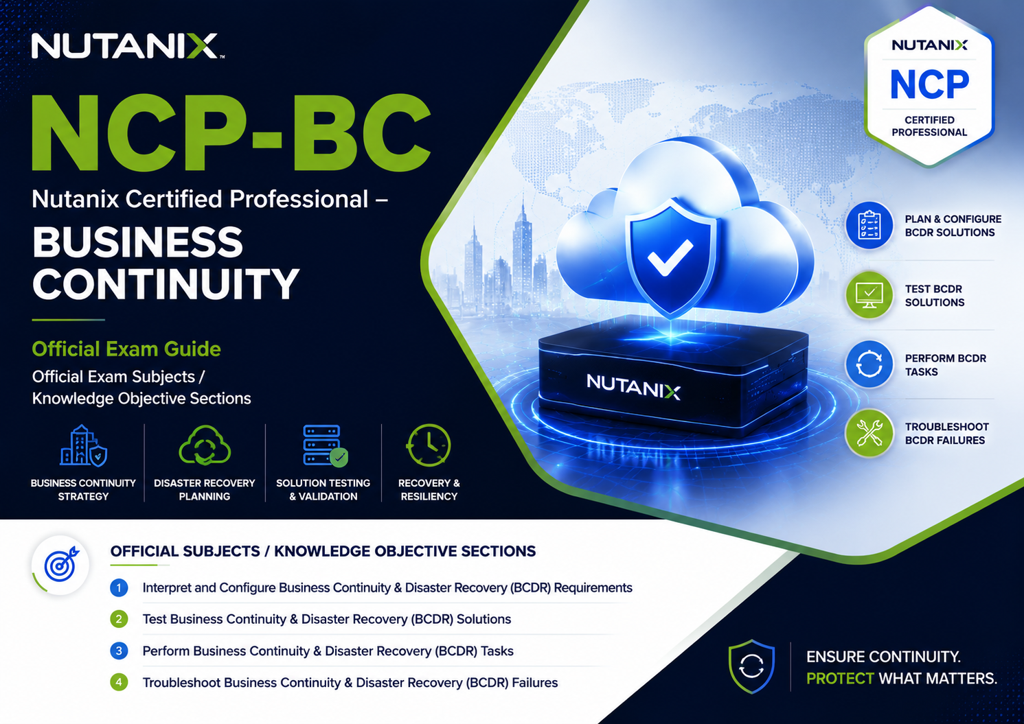 Nutanix Certified Professional - Business Continuity (NCP-BC)