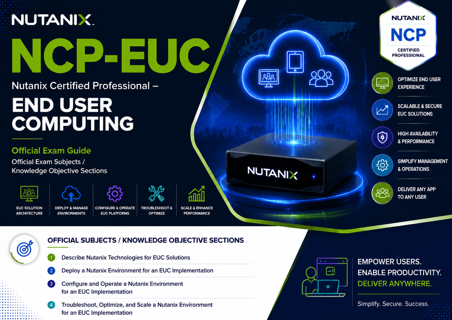 Nutanix Certified Professional - End User Computing (NCP-EUC)