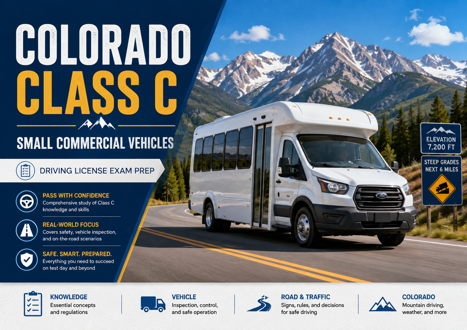 Driving License Class C (CDL) Exam – U.S. Colorado