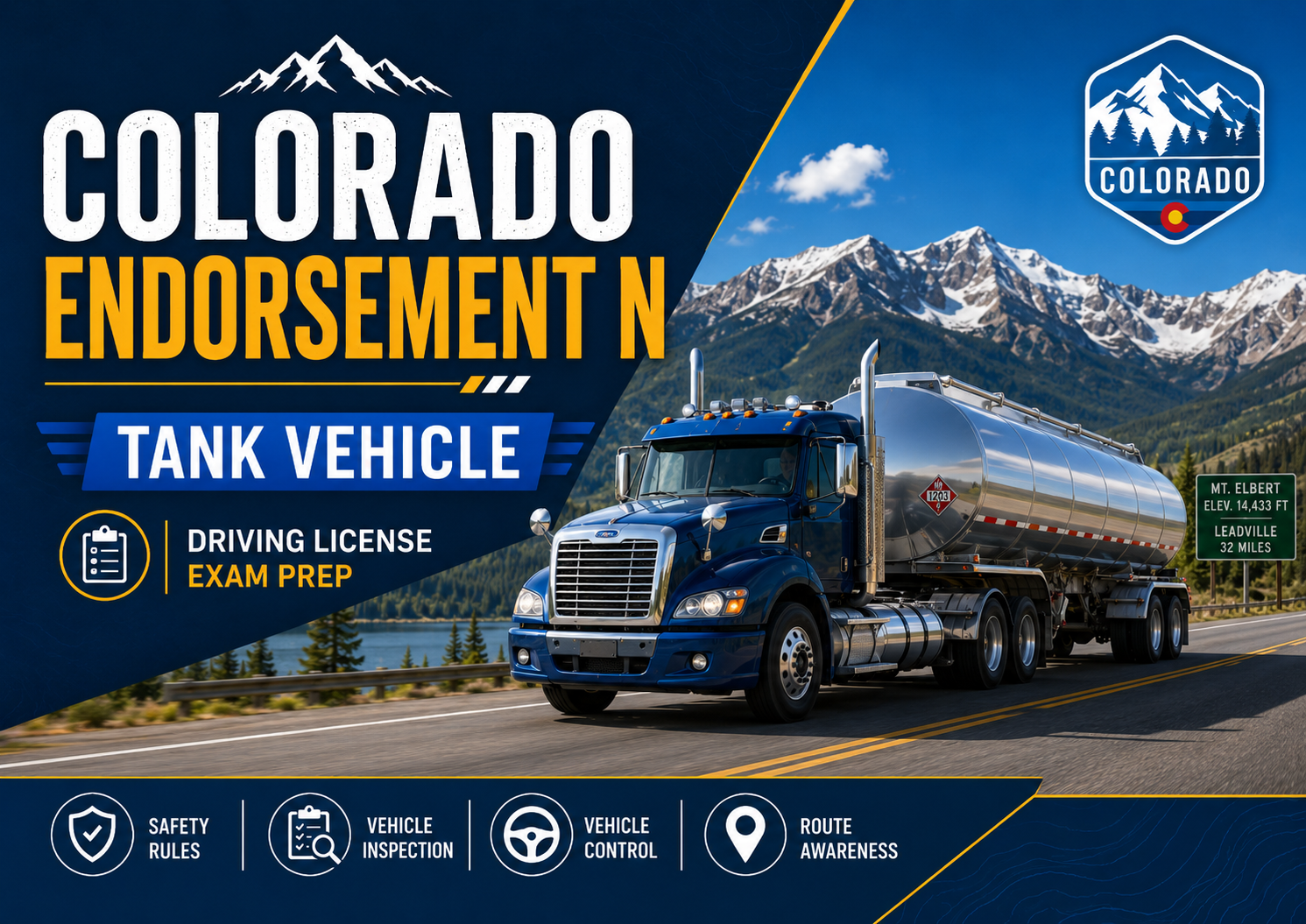 CDL Tank Vehicle (N) Endorsement Exam – U.S. Colorado