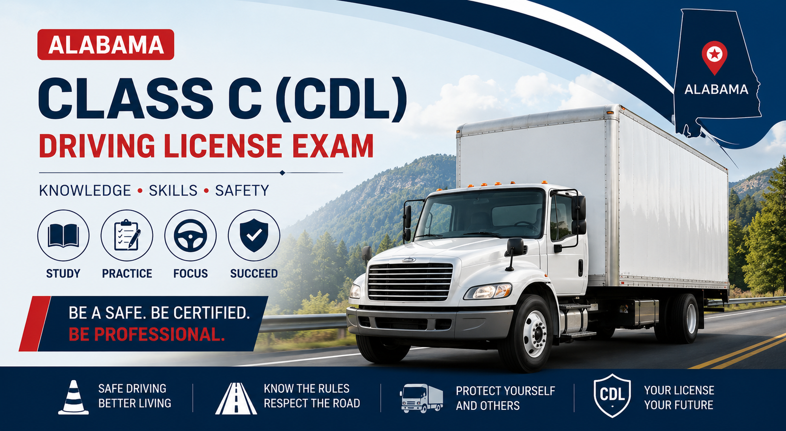 Driving License Class C (CDL ) Exam - U.S Alabama