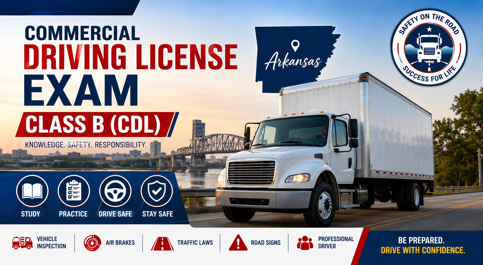 Driving License Class B (CDL ) Exam - U.S Arkansas