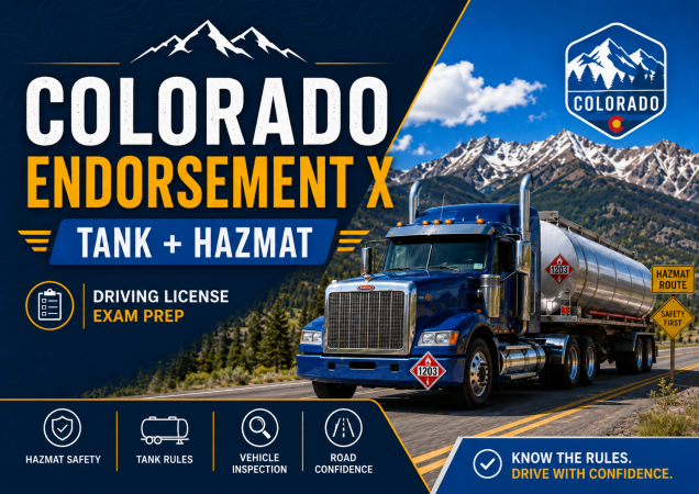 CDL Tank and HazMat (X) Endorsement Exam – U.S. Colorado