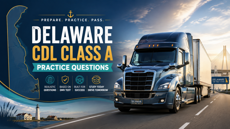 Driving License Class A (CDL) Exam – U.S. Delaware