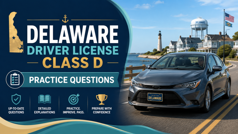 Driving License Class D Exam – U.S. Delaware