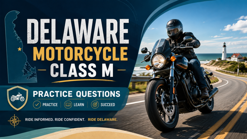 Motorcycle License and Endorsement Exam – U.S. Delaware