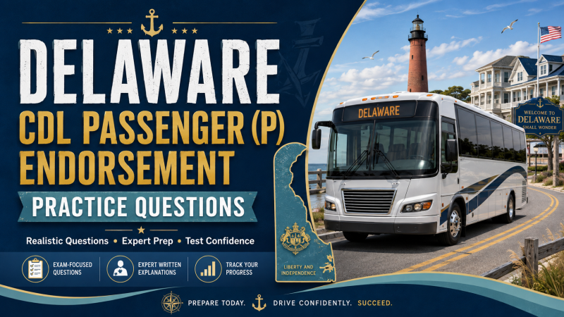 CDL Passenger Vehicle (P) Endorsement Exam – U.S. Delaware