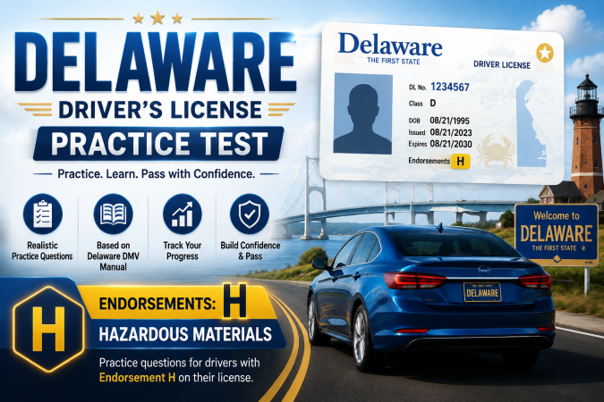 CDL Hazardous Materials (H) Endorsement Exam – U.S. Delaware
