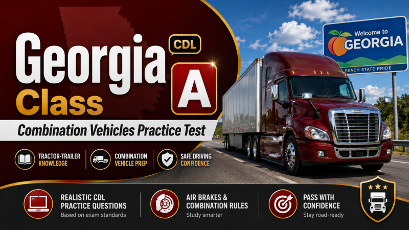 Driving License Class A (CDL) Exam – U.S. Georgia