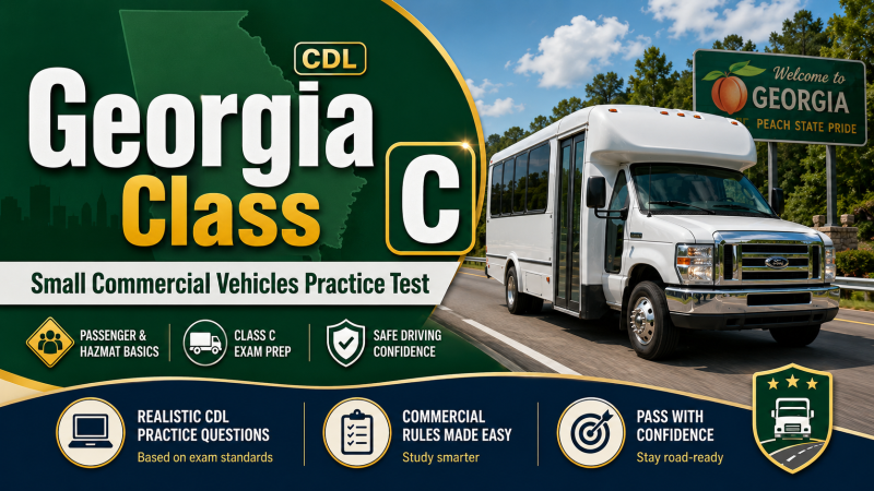 Driving License Class C (CDL) Exam – U.S. Georgia