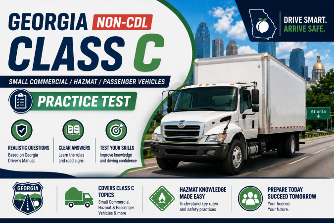 Driving License Class C (Non-CDL) Exam – U.S. Georgia