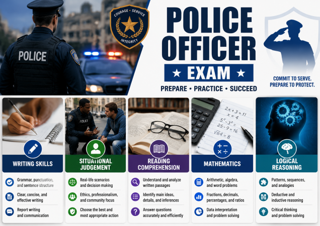 Police Officer Writing Skills Exam – Practice Test