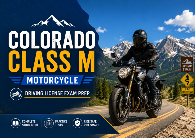 Driving License Class M Motorcycle Exam – U.S. Colorado