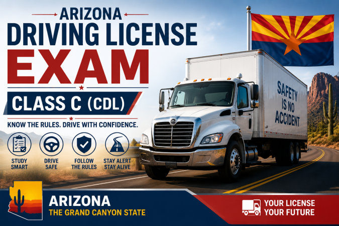 Driving License Class C Exam - U.S Arizona