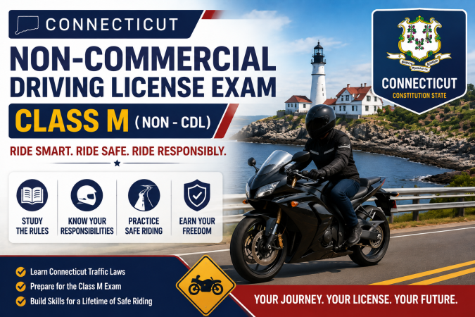 Driving License Class M ( Non - CDL ) Exam - U.S Connecticut
