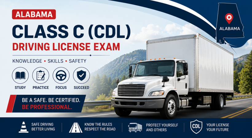 Driving License Class C (CDL ) Exam - U.S Alabama