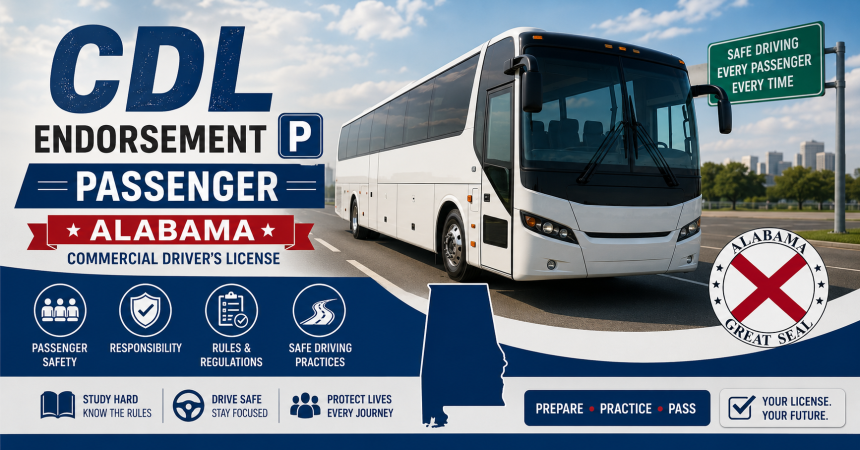Driving License CDL Endorsement P Exam - U.S Alabama