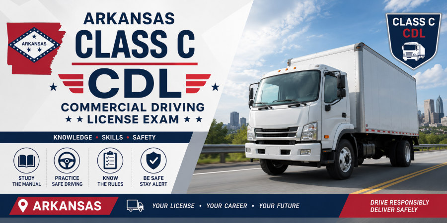 Driving License Class C (CDL ) Exam - U.S Arkansas