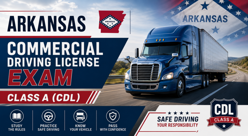 Driving License Class A (CDL ) Exam - U.S Arkansas