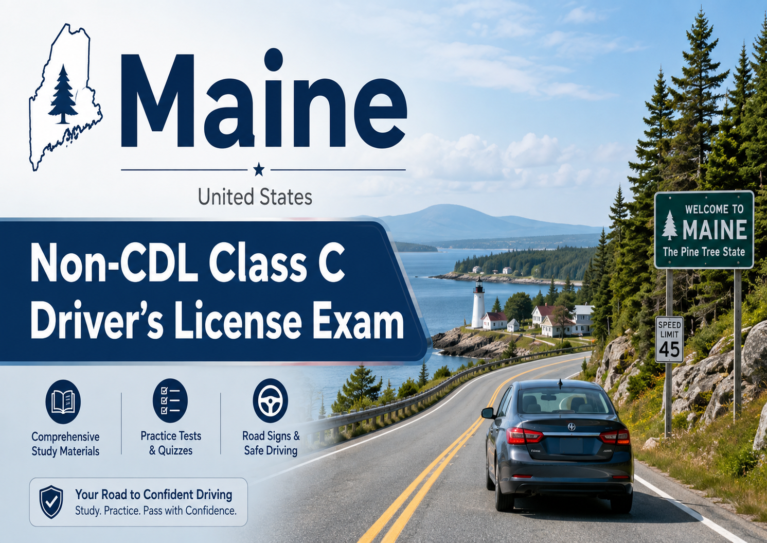 Maine Non-CDL Class C Driver's License Exam - United States